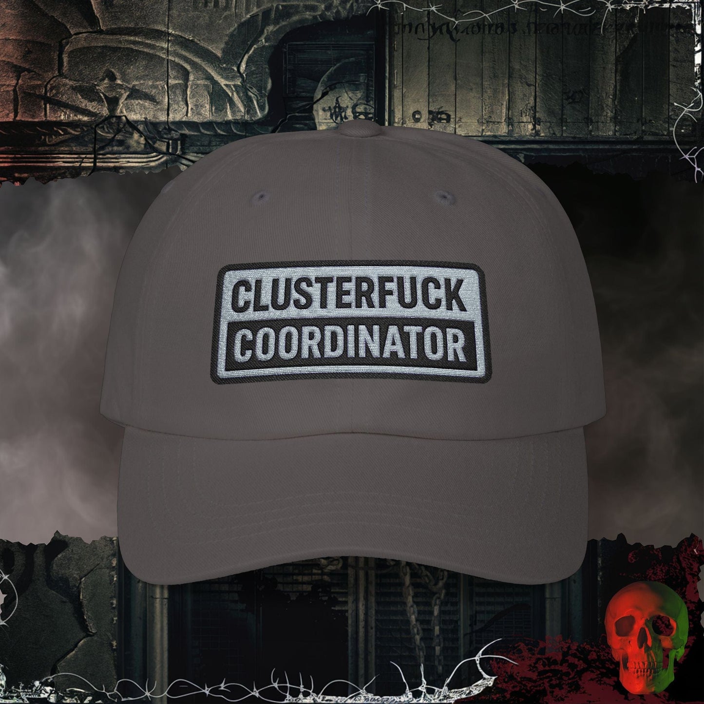 Hats Dark Grey / One size Clusterf*ck Coordinator  Embroidered Hat