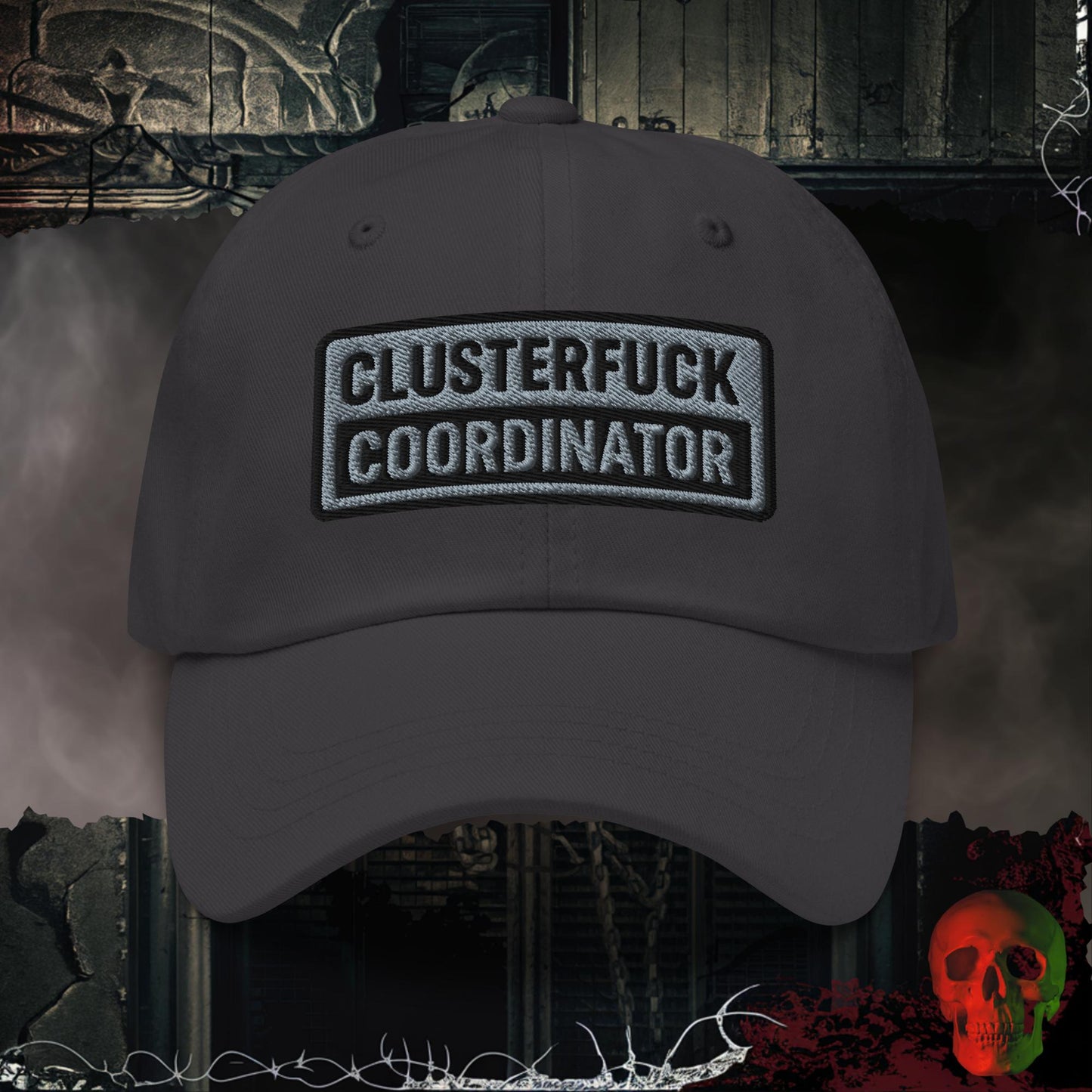 Hats Dark Grey / One size Clusterf*ck Coordinator  Embroidered Hat