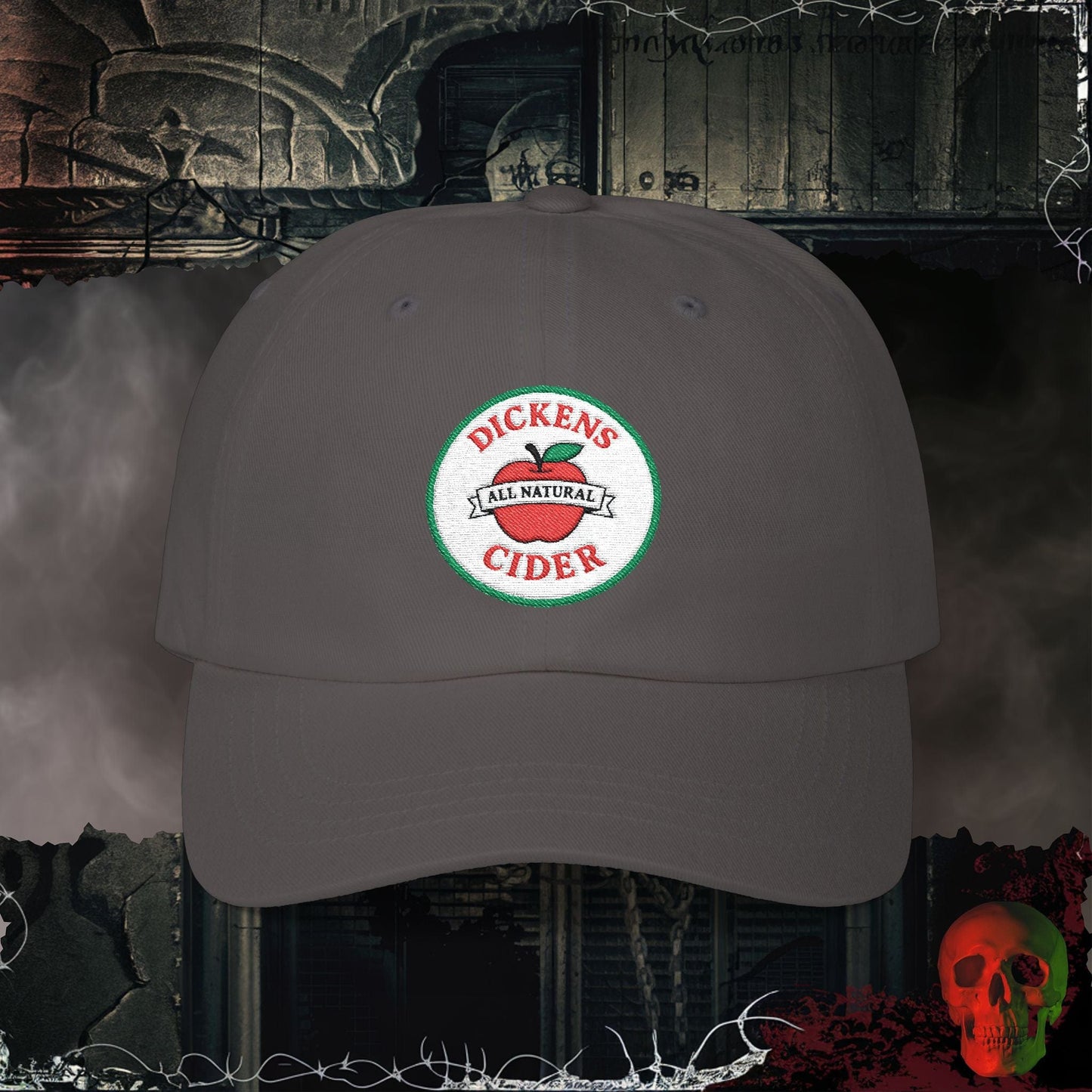 Hats Dark Grey / One size Dickens Cider Embroidered Hat