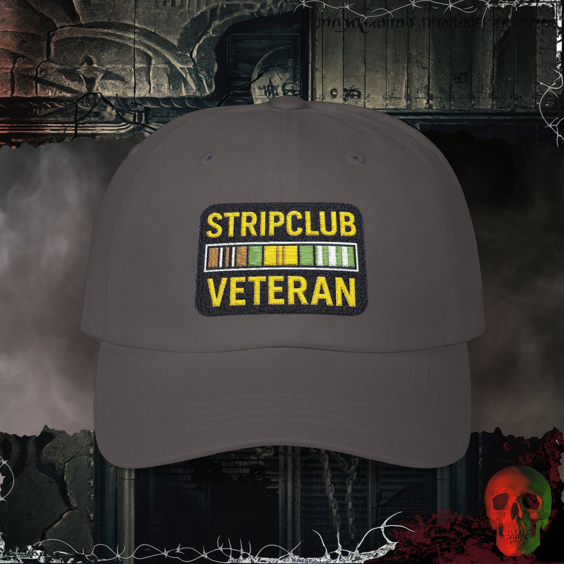 Hats Dark Grey / One size Stripclub Veteran  Embroidered Hat