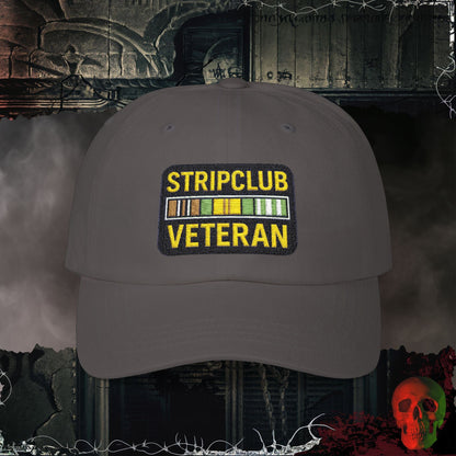 Hats Dark Grey / One size Stripclub Veteran  Embroidered Hat