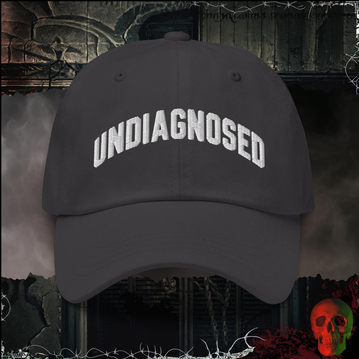 Hats Dark Grey / One size Undiagnosed Embroidered Hat | Rebel Ink Designs