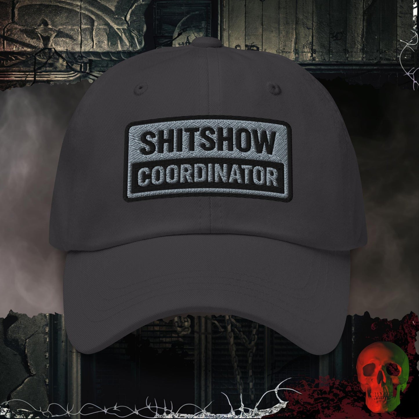 Hats Dark Grey Sh!tshow Coordinator Embroidered Hat