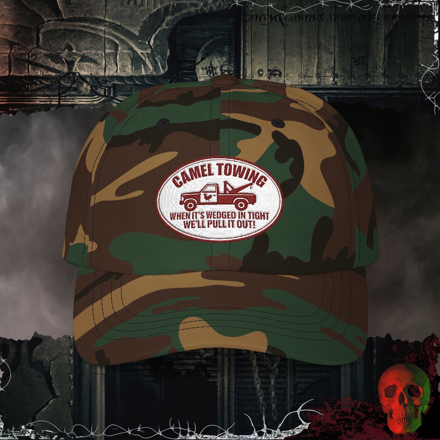 Hats Green Camo / One size Camel Towing Embroidered Hat