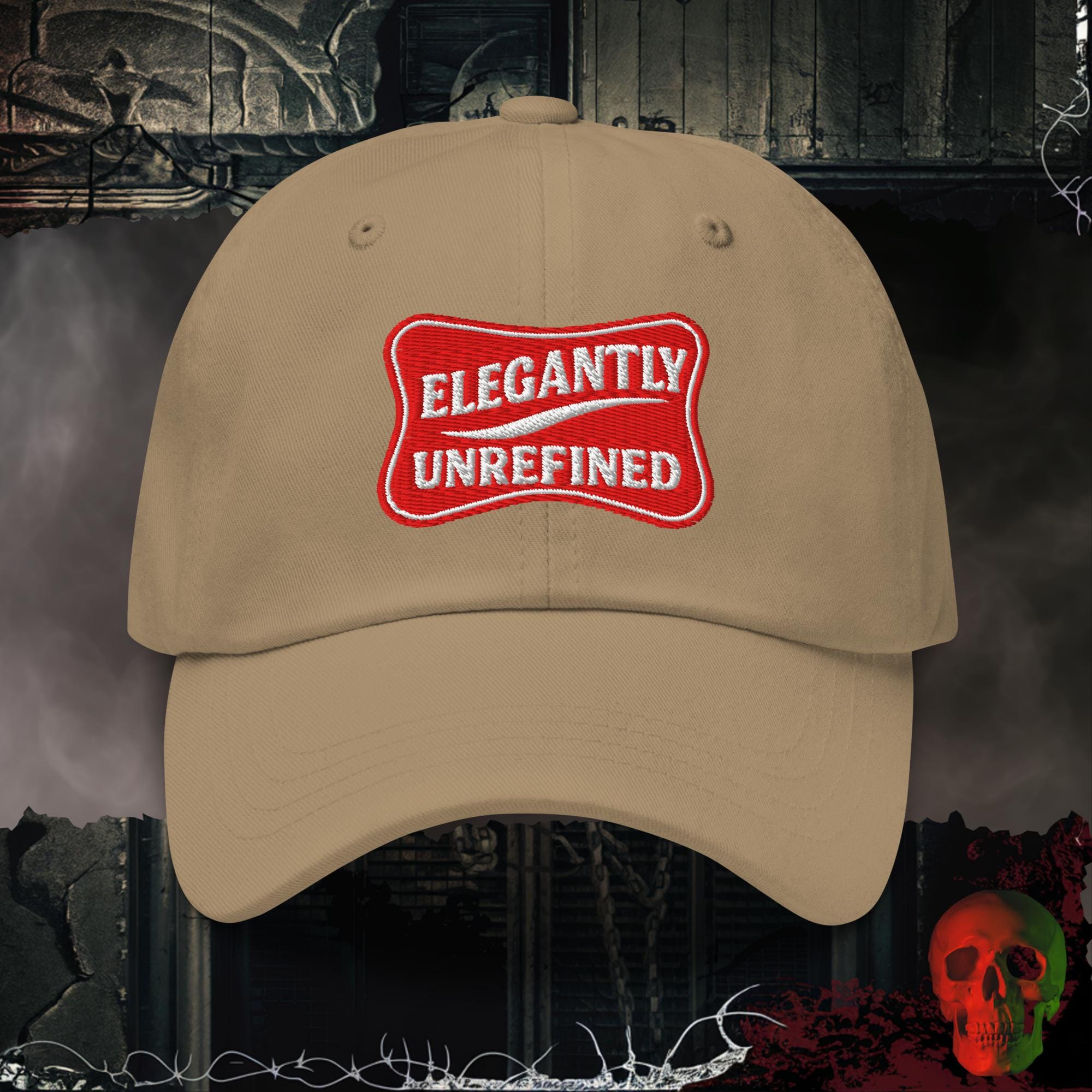 Hats Khaki / One size Elegantly Unrefined Embroidered Hat