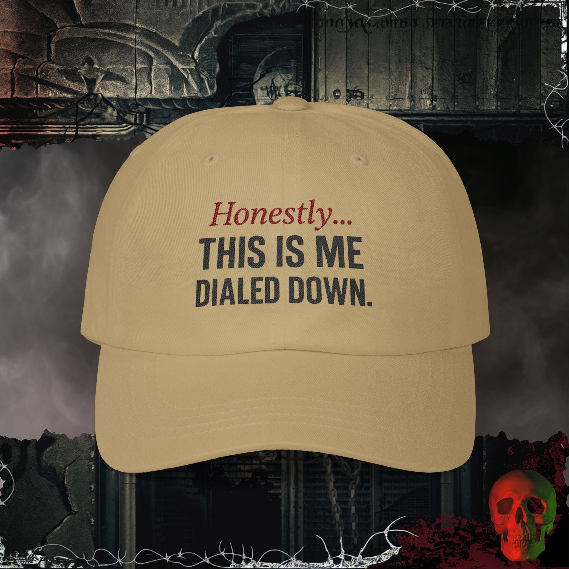 Hats Khaki / One size Me Dialed Down Embroidered Hat