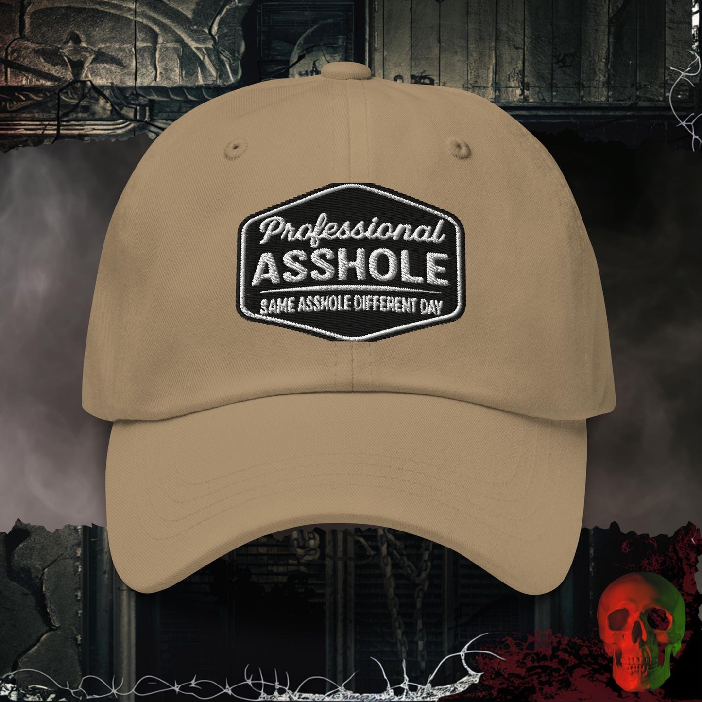 Hats Khaki / One size Professional Asshole Embroidered Hat