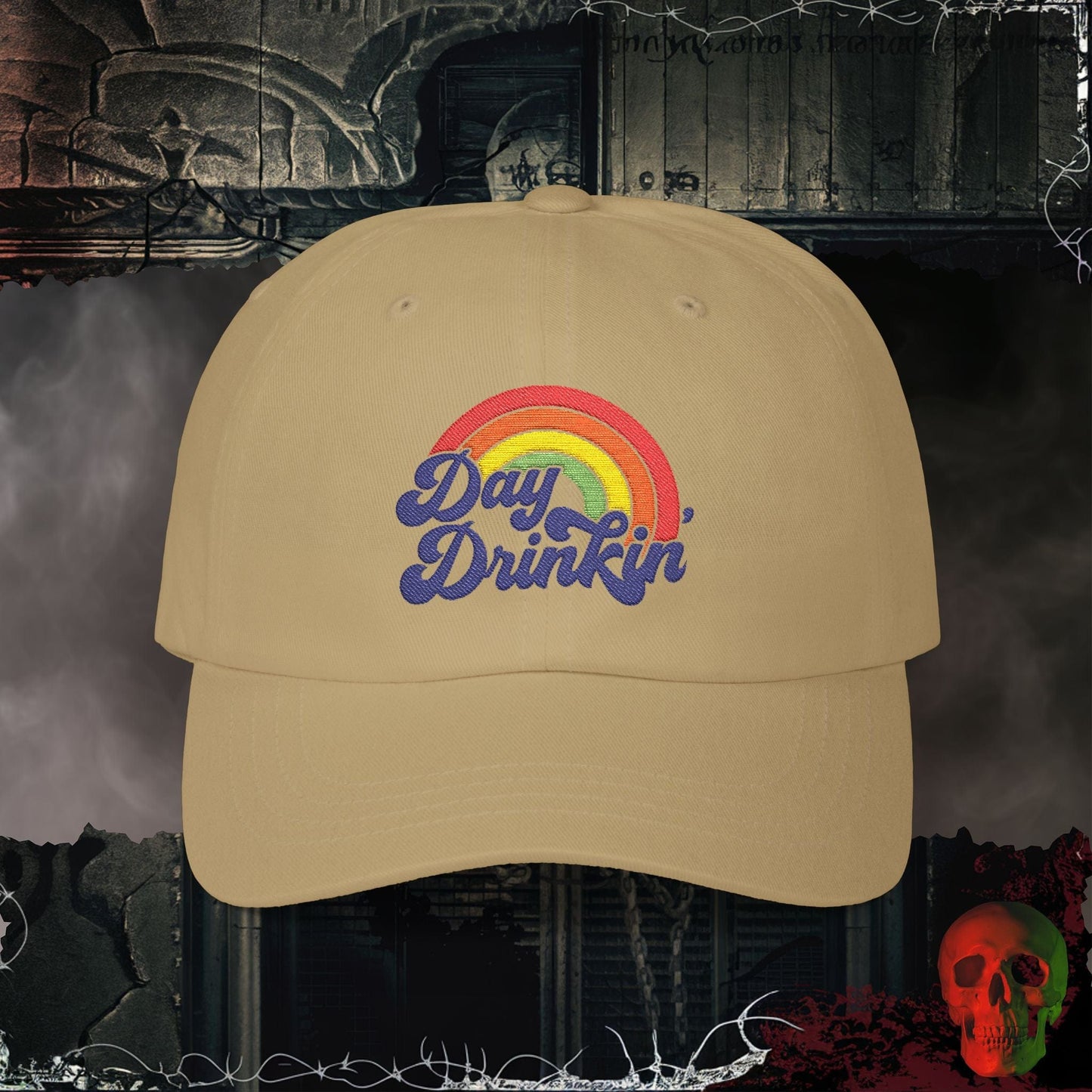 Hats Khaki / One size Rainbow Day Drinkin’ Embroidered Hat