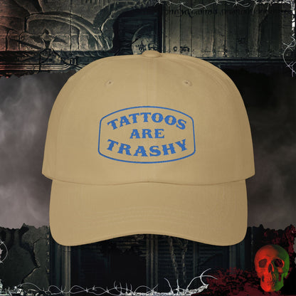Hats Khaki / One size Tattoos are Trashy Embroidered Hat