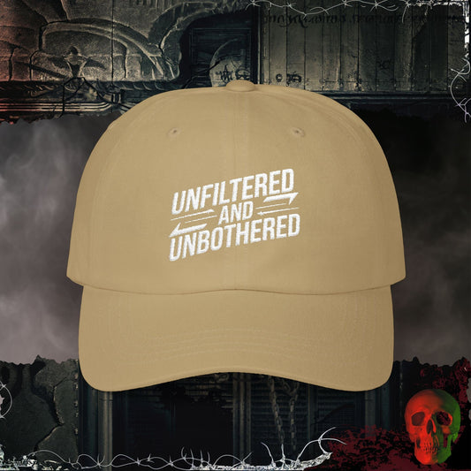 Hats Khaki / One size Unfiltered, Unbothered Embroidered Hat