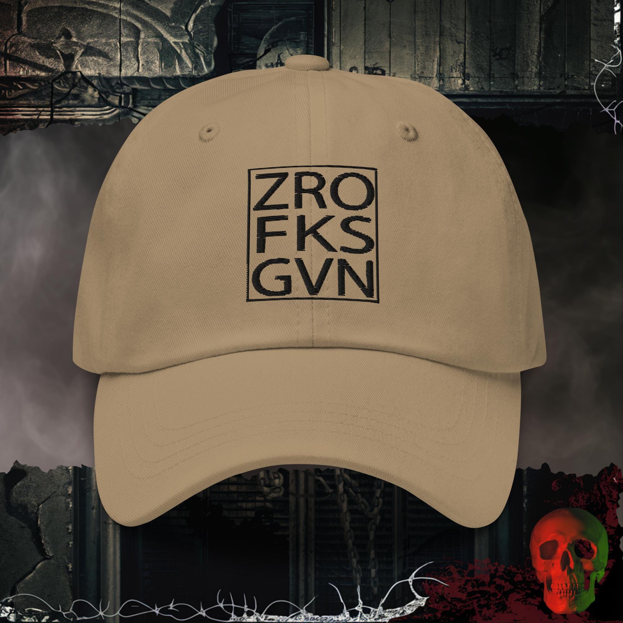 Hats Khaki / One size ZROFKSGVN Embroidered Hat