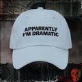 Hats Light Blue Apparently I'm Dramatic Embroidered Hat | Rebel Ink Designs
