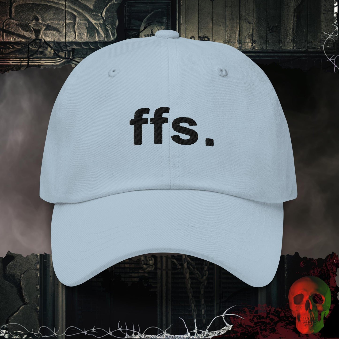 Hats Light Blue ffs Embroidered Hat