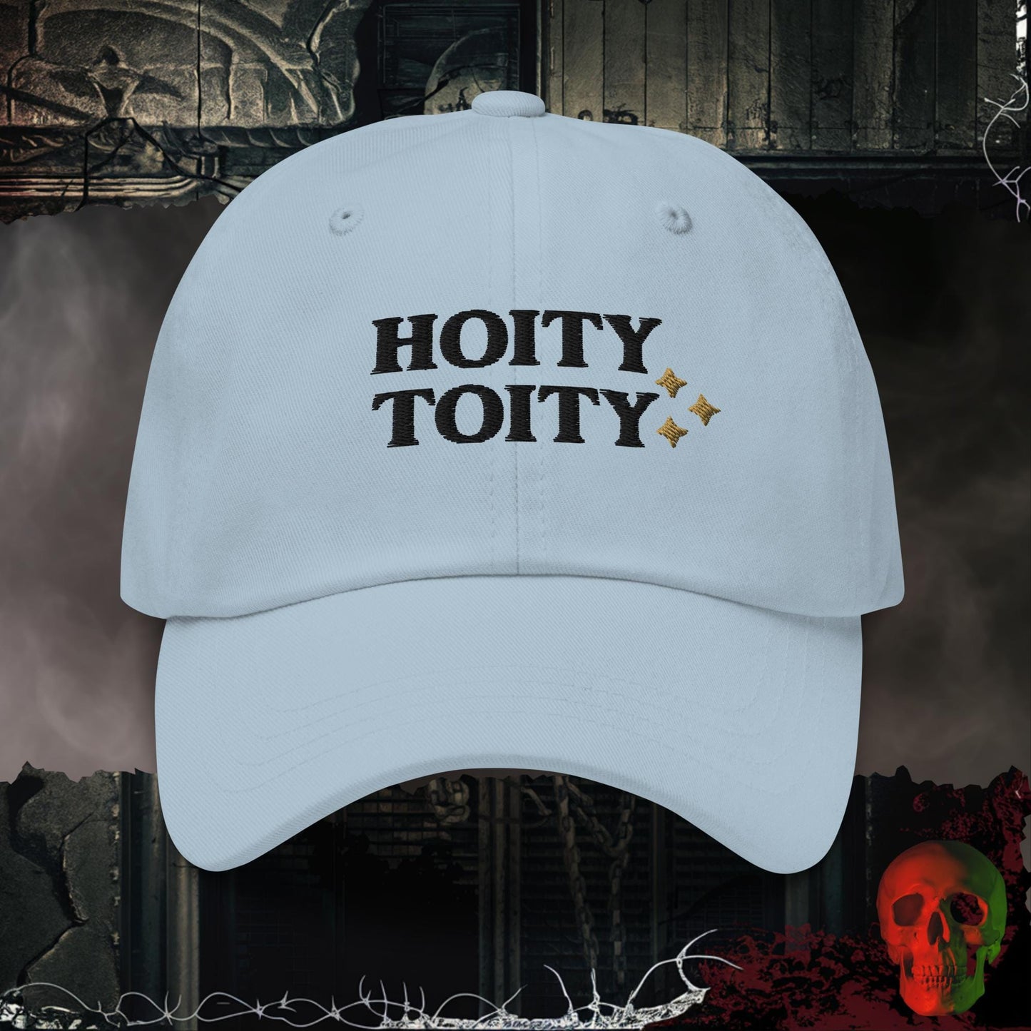 Hats Light Blue Hoity Toity Embroidered Hat