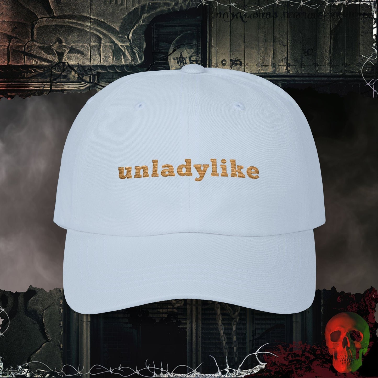 Hats Light Blue / One size A Little Unladylike Embroidered Hat