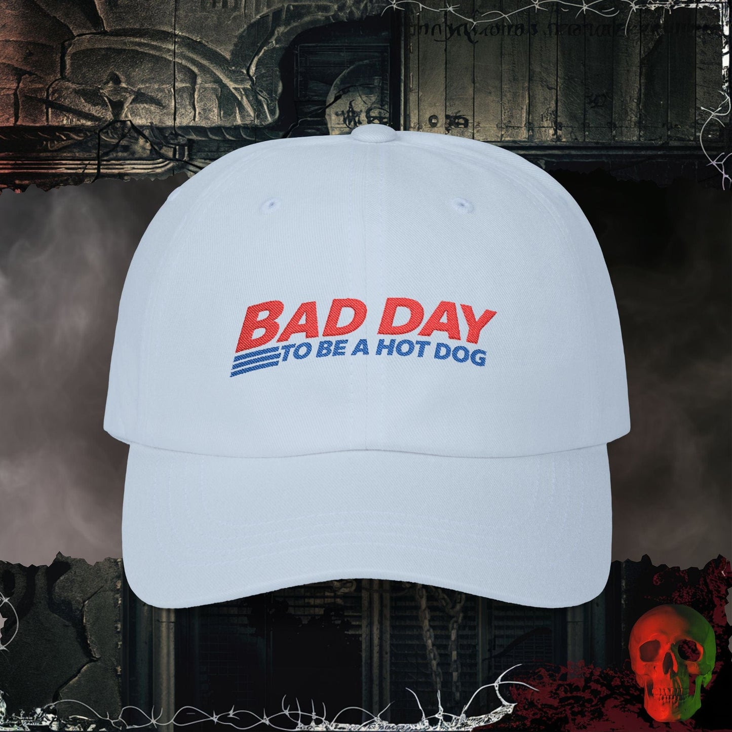 Hats Light Blue / One size Bad Day to be a Hotdog Embroidered Hat