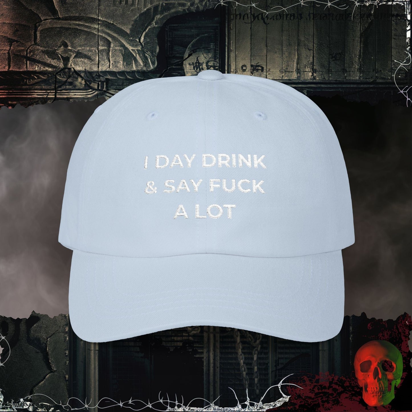 Hats Light Blue / One size Day Drinker Embroidered Hat