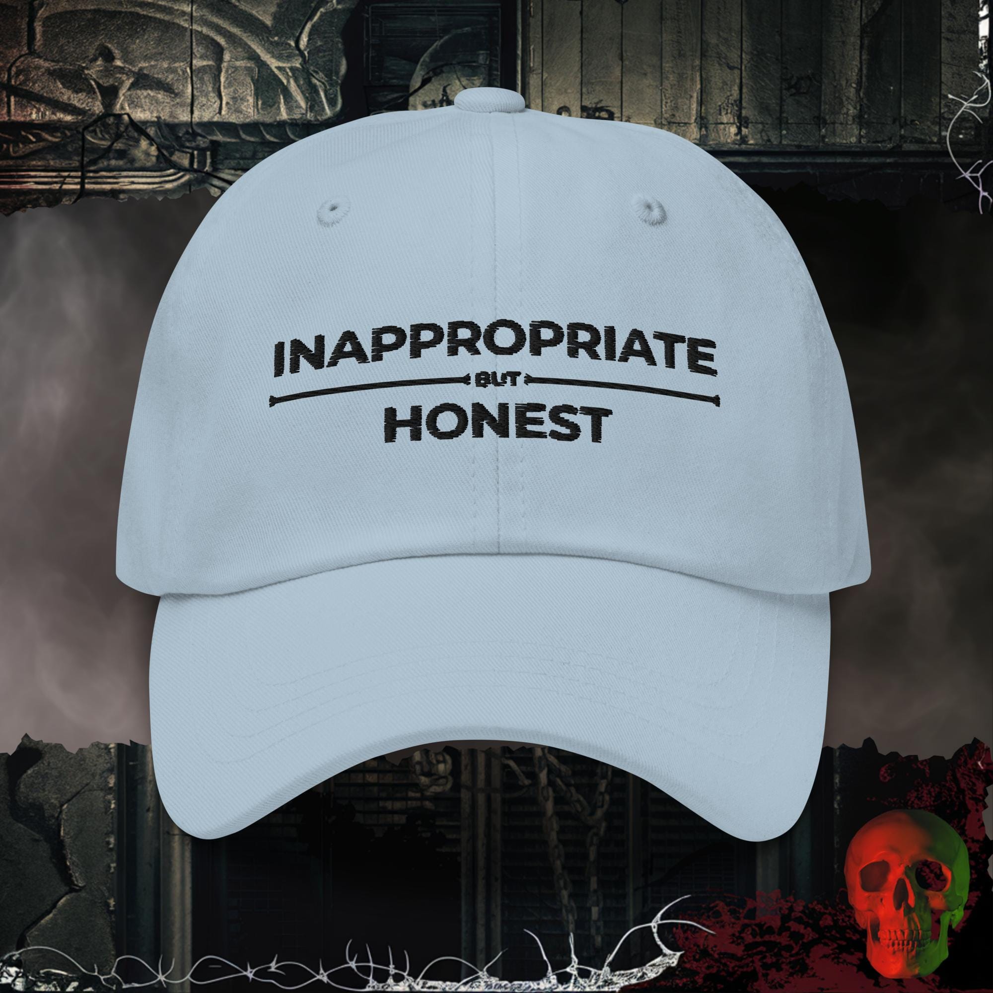 Hats Light Blue / One size Inappropriate But Honest Embroidered Hat