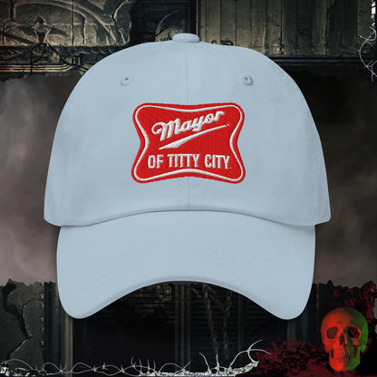 Hats Light Blue / One size Mayor of Titty City Embroidered Hat