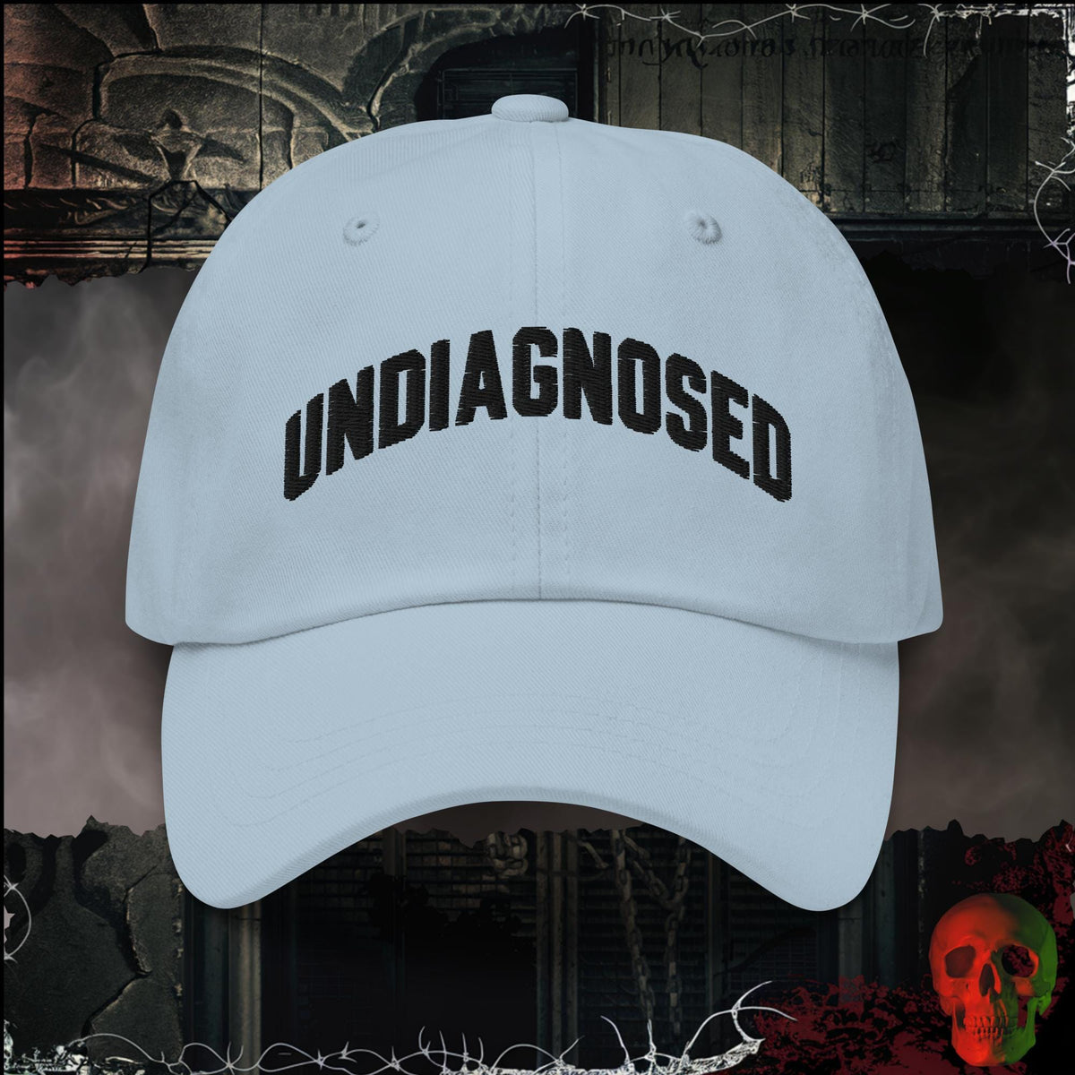 Hats Light Blue / One size Undiagnosed Embroidered Hat | Rebel Ink Designs