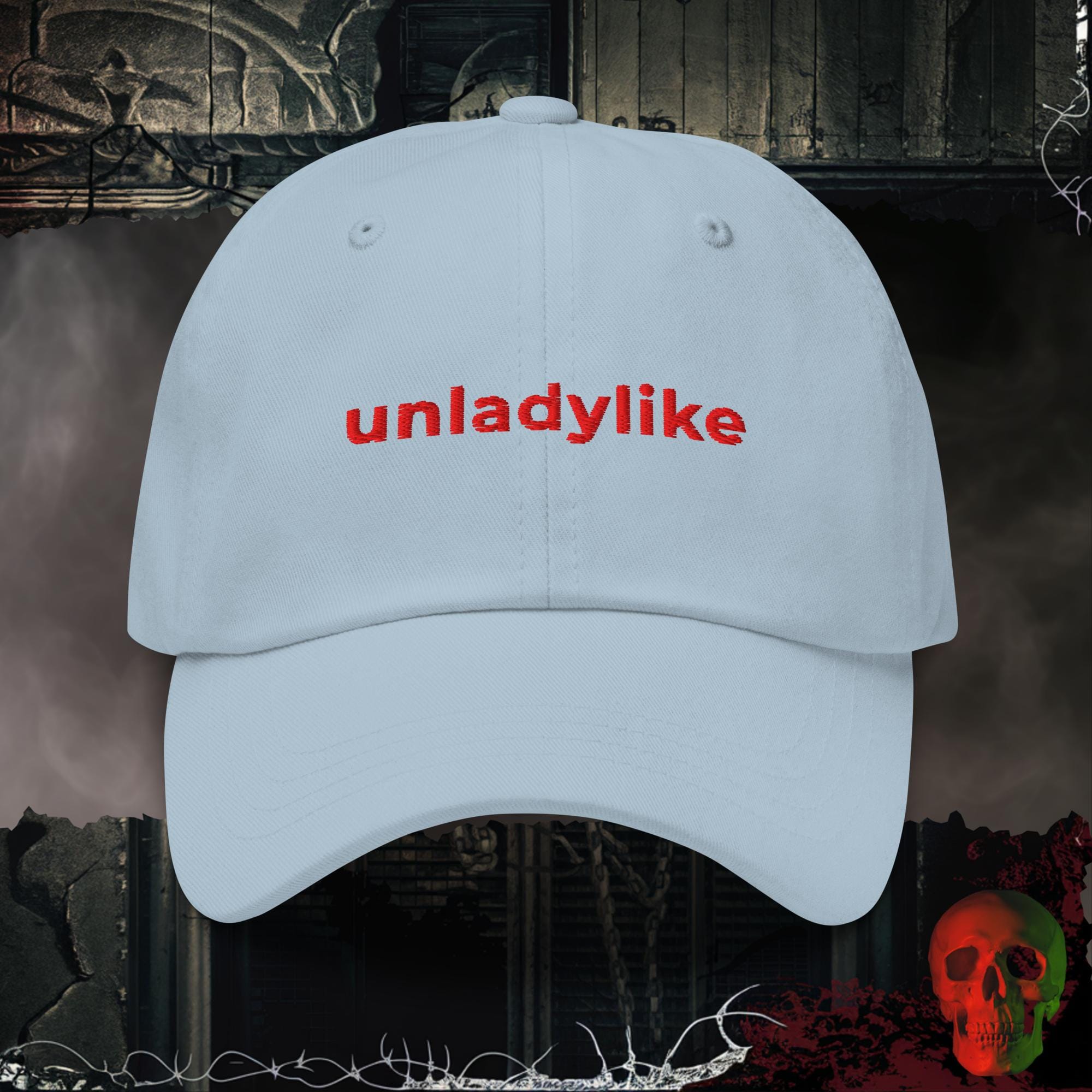 Hats Light Blue / One size Unladylike Embroidered Hat