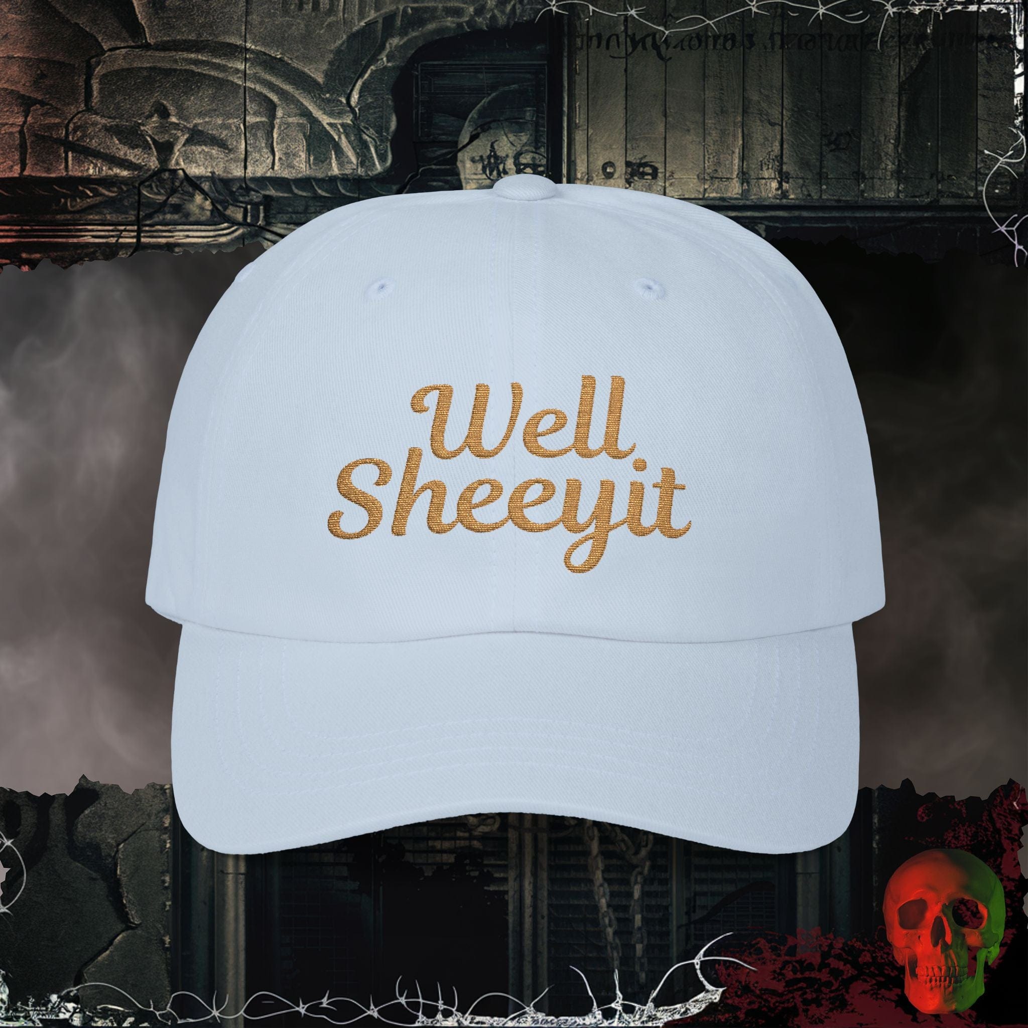 Hats Light Blue / One size Well Sheeyit Embroidered Hat