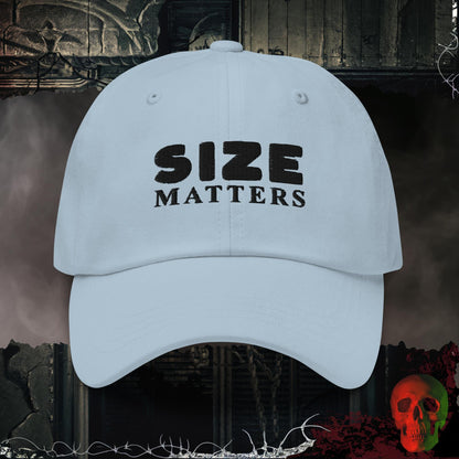 Hats Light Blue Size Matters Embroidered Hat