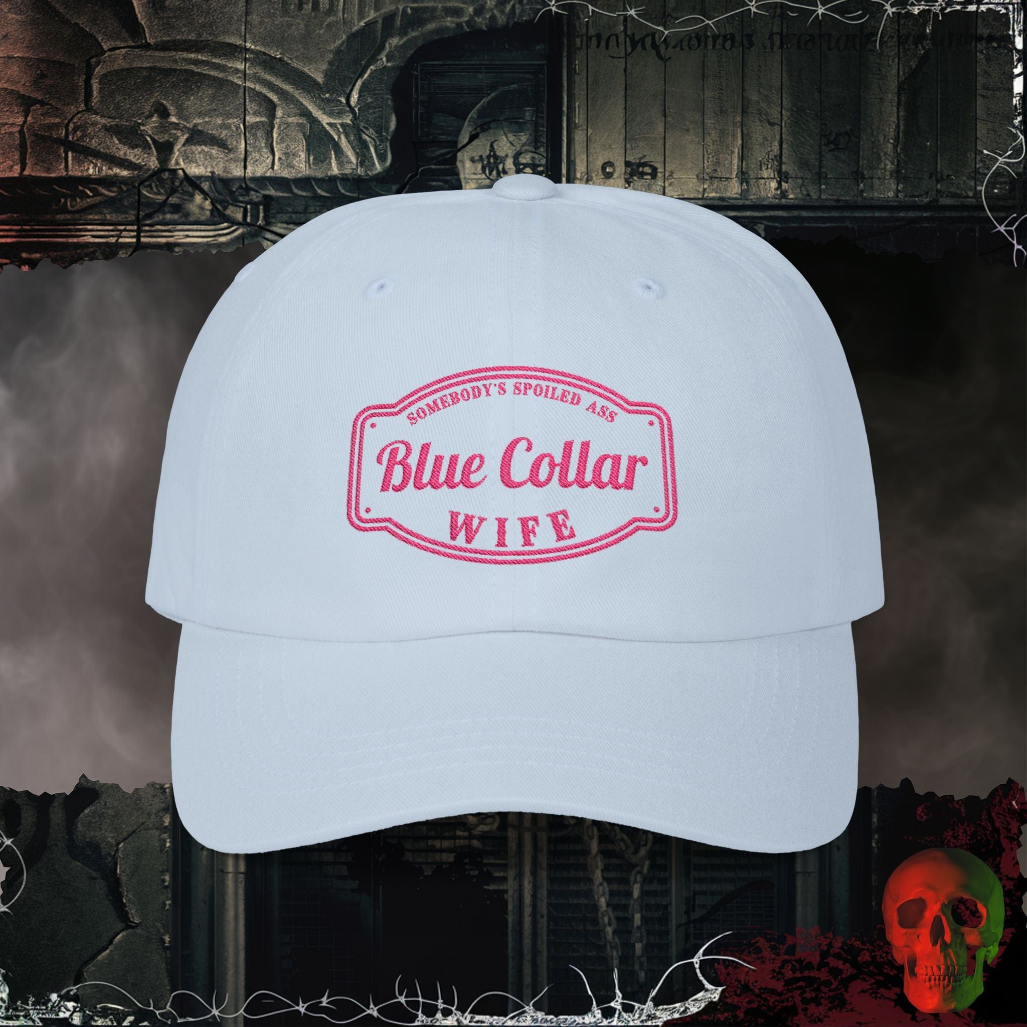 Hats Light Blue Spoiled A$$ Wife Embroidered Hat
