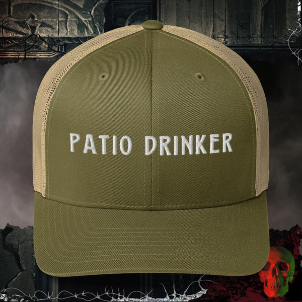 Patio Drinker Embroidered Trucker Hat