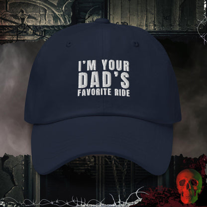 Hats Navy Dad's Favorite Ride Embroidered Hat