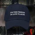 Hats Navy Friend in Low Places Embroidered Hat