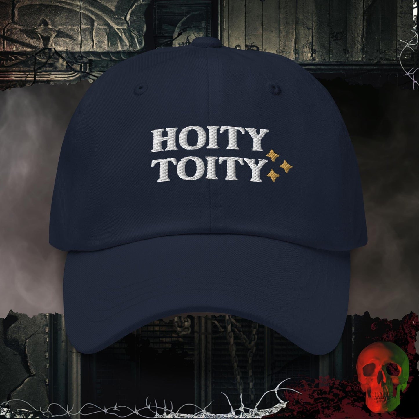 Hats Navy Hoity Toity Embroidered Hat