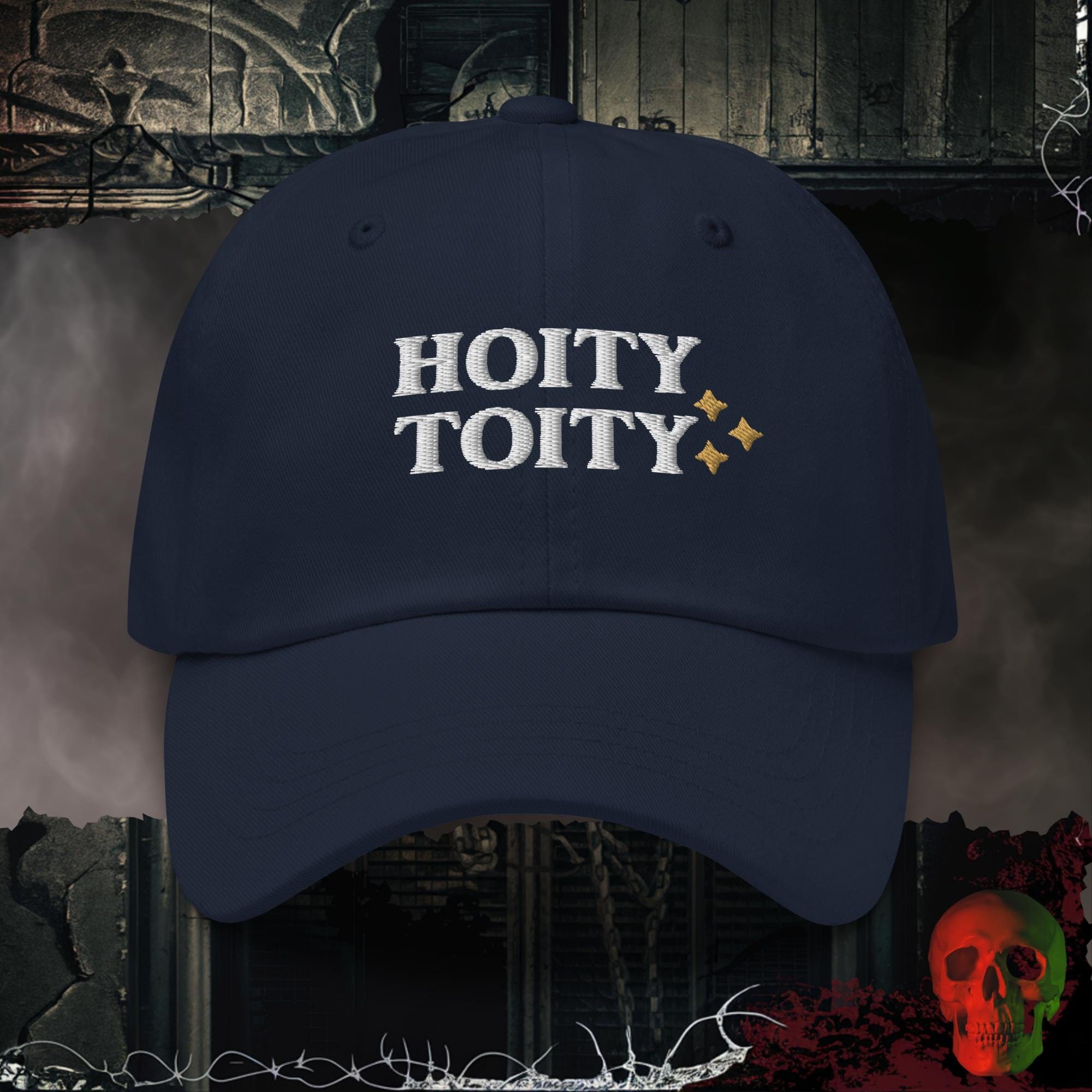 Hats Navy Hoity Toity Embroidered Hat