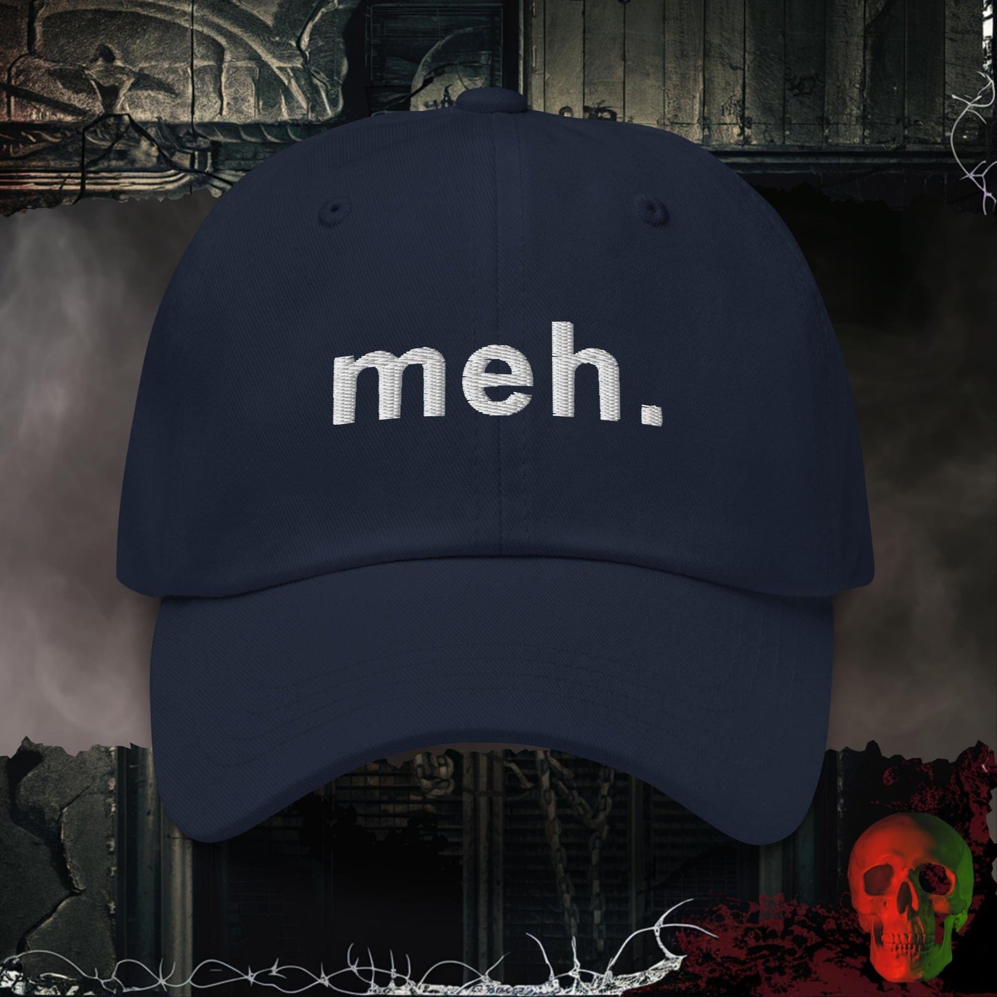 Hats Navy meh. Embroidered Hat
