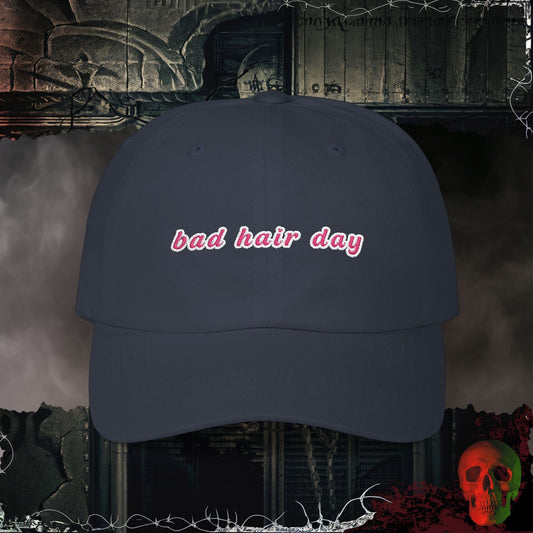 Hats Navy / One size Bad Hair Day Embroidered Hat