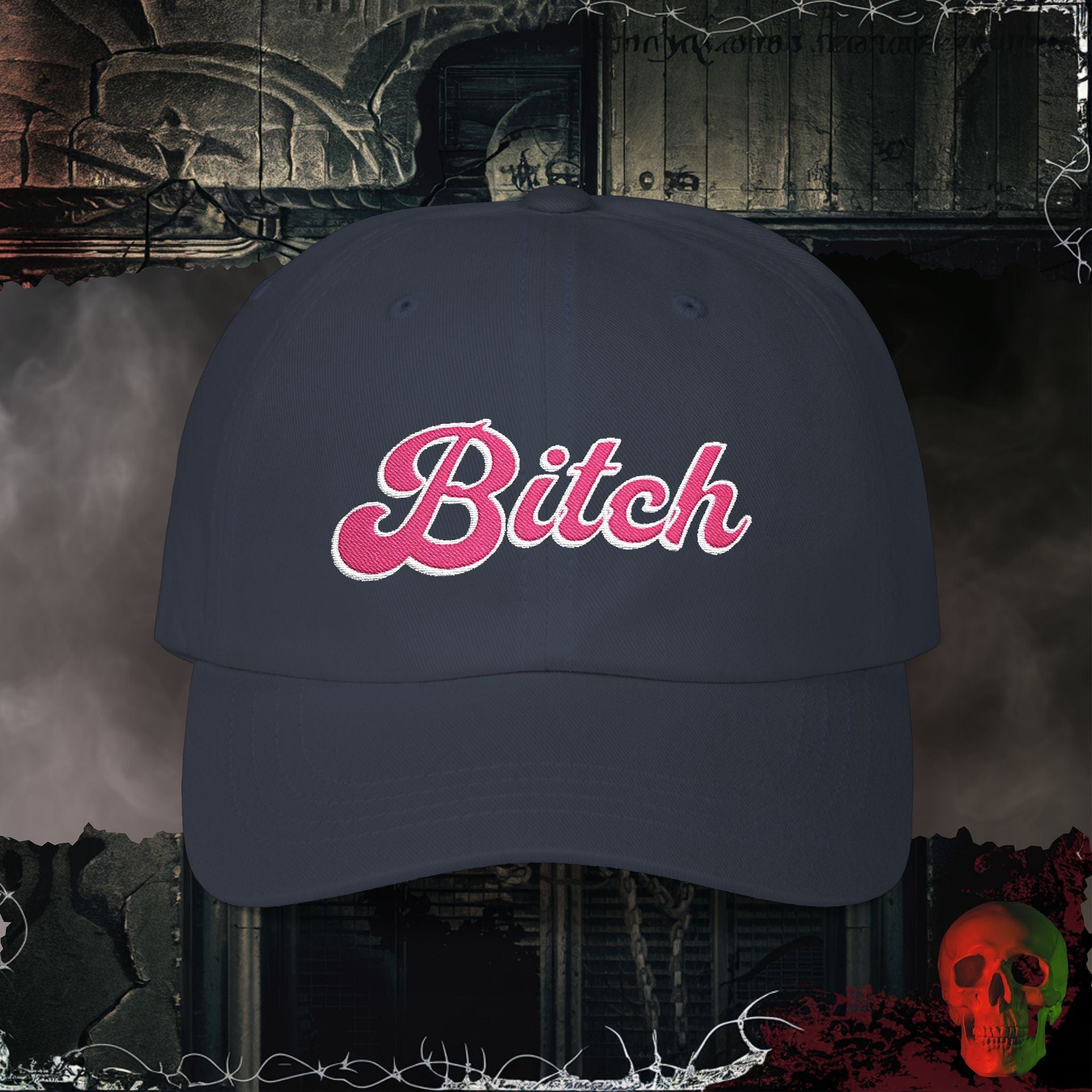 Hats Navy / One size Bitch Embroidered Hat
