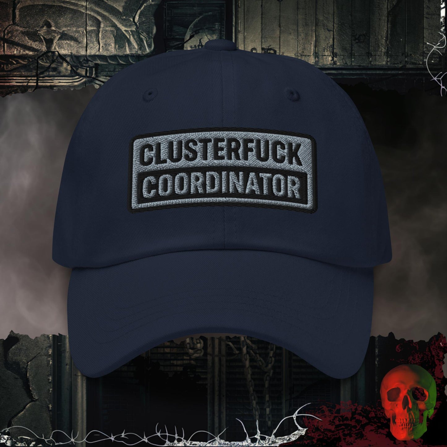 Hats Navy / One size Clusterf*ck Coordinator  Embroidered Hat