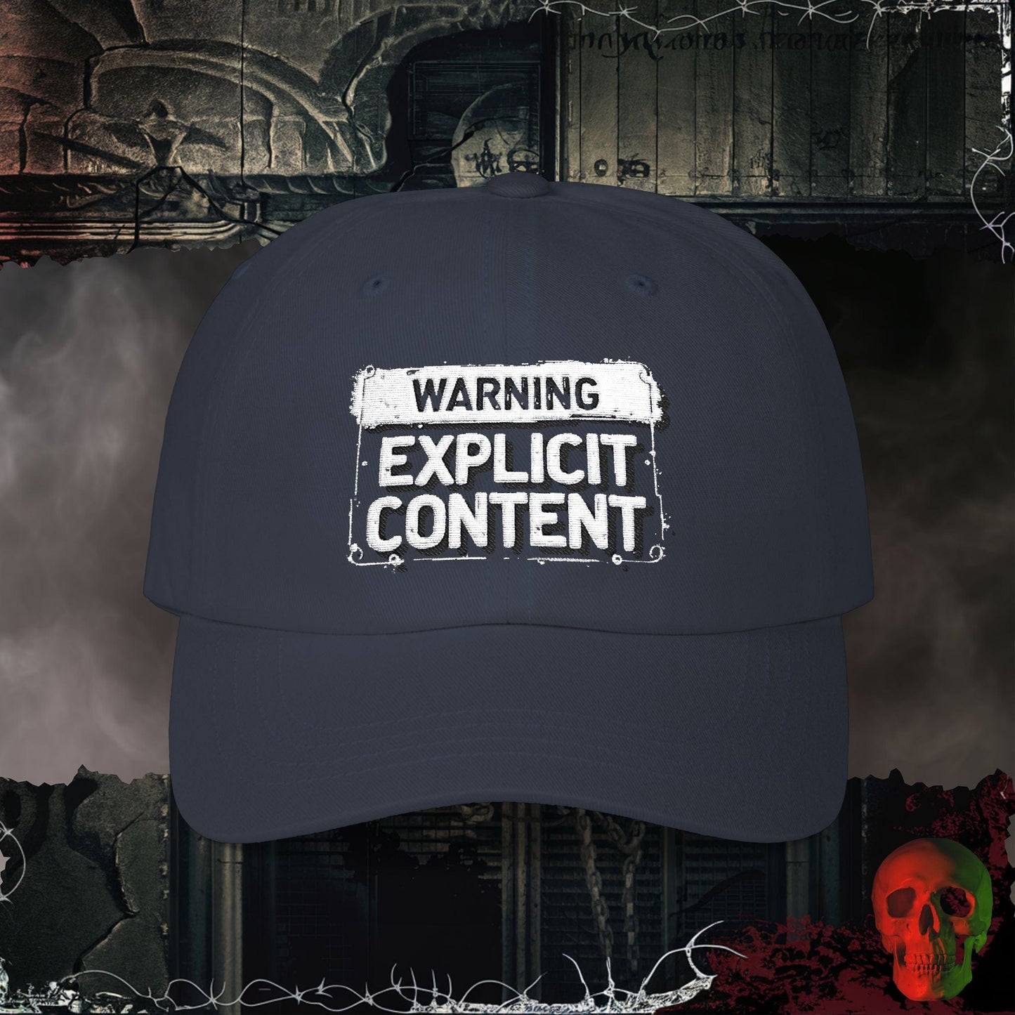 Hats Navy / One size Explicit Content Embroidered Hat
