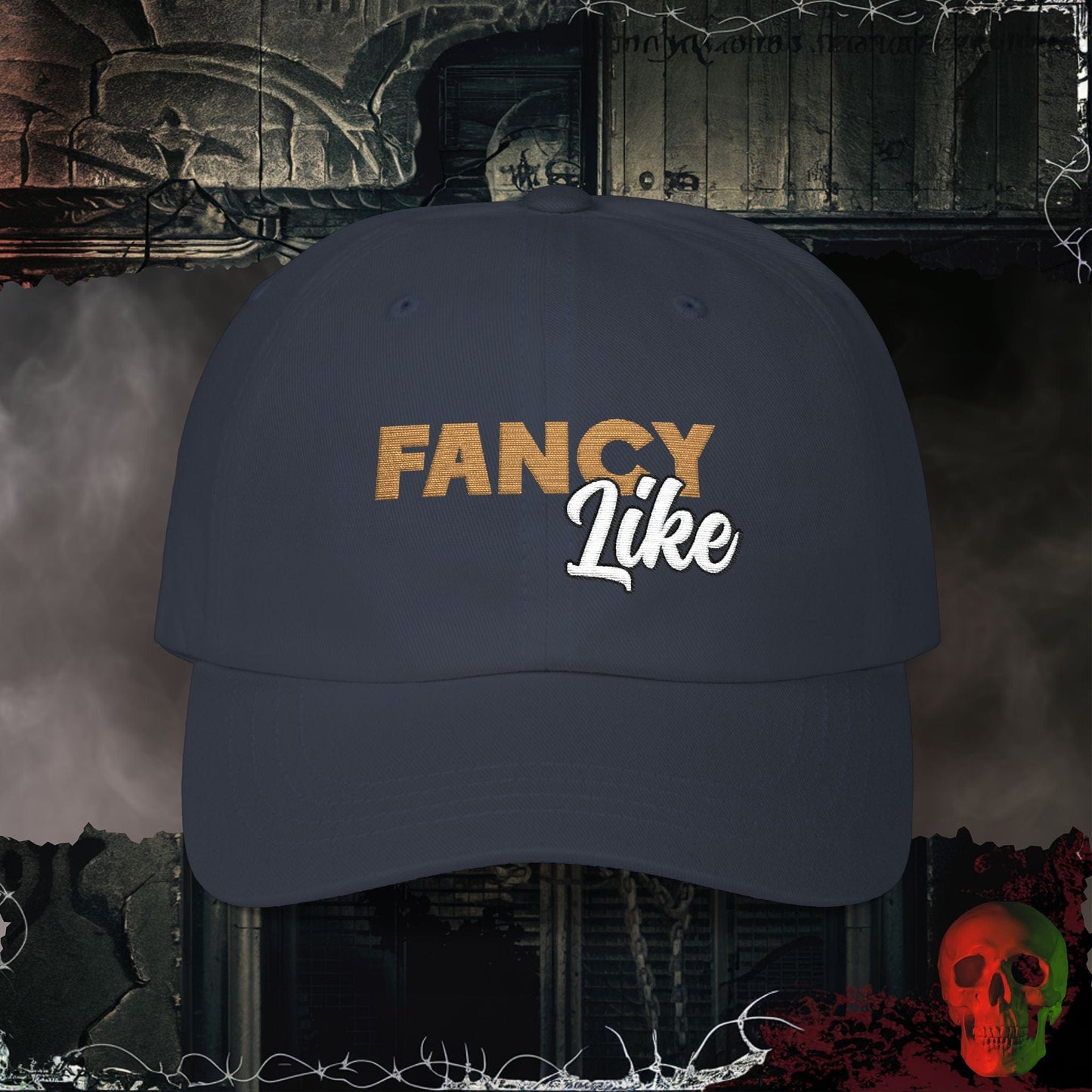 Hats Navy / One size Fancy Like Embroidered Hat