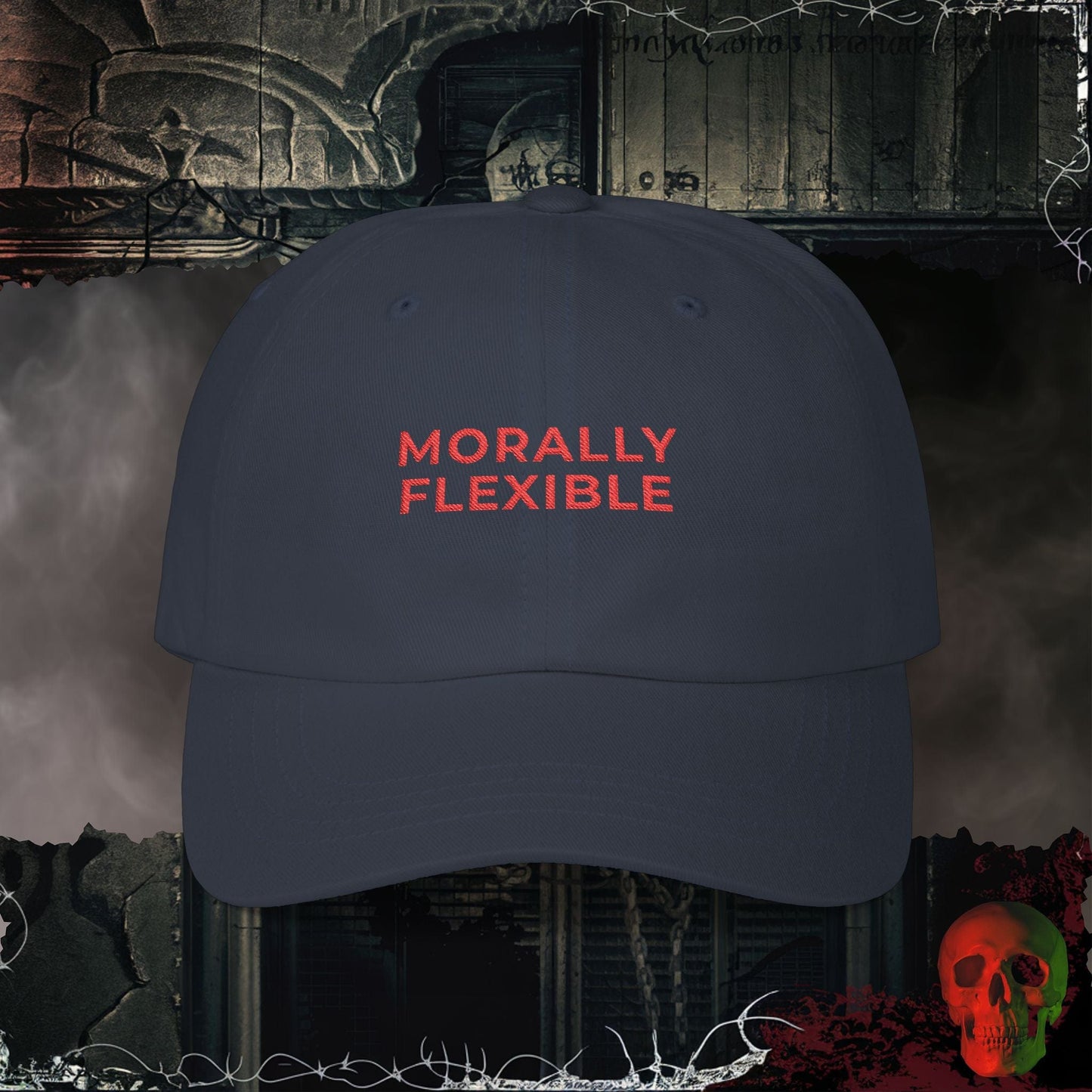 Hats Navy / One size Morally Flexible Embroidered Hat