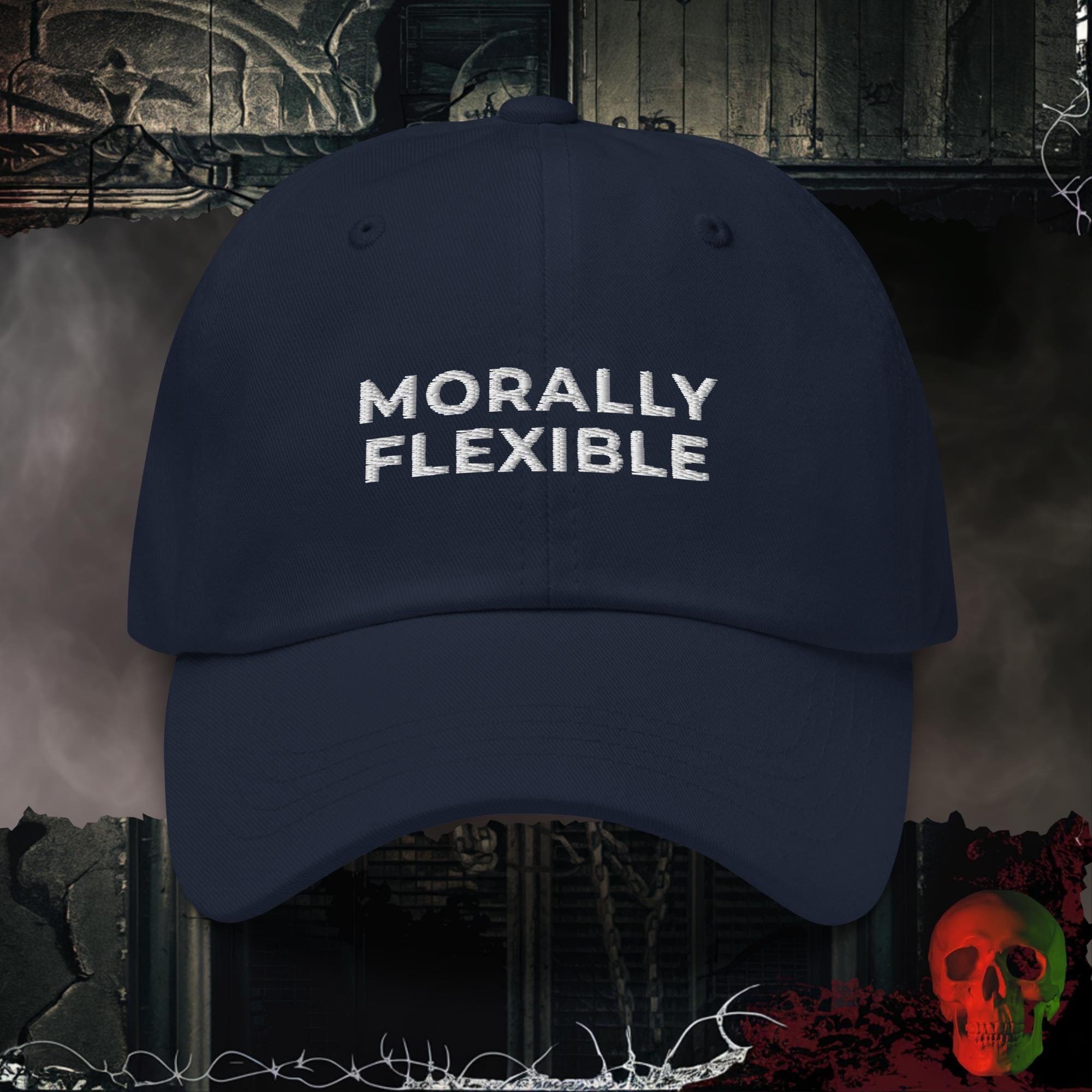 Hats Navy / One size Morally Flexible Embroidered Hat