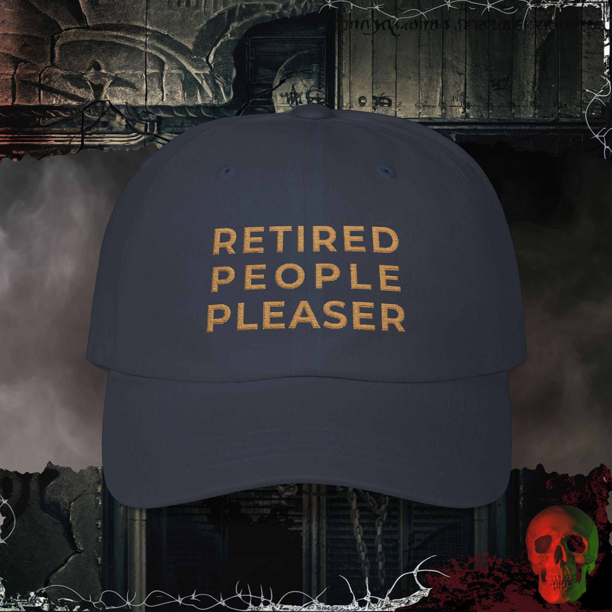 Hats Navy / One size Retired People Pleaser Embroidered Hat