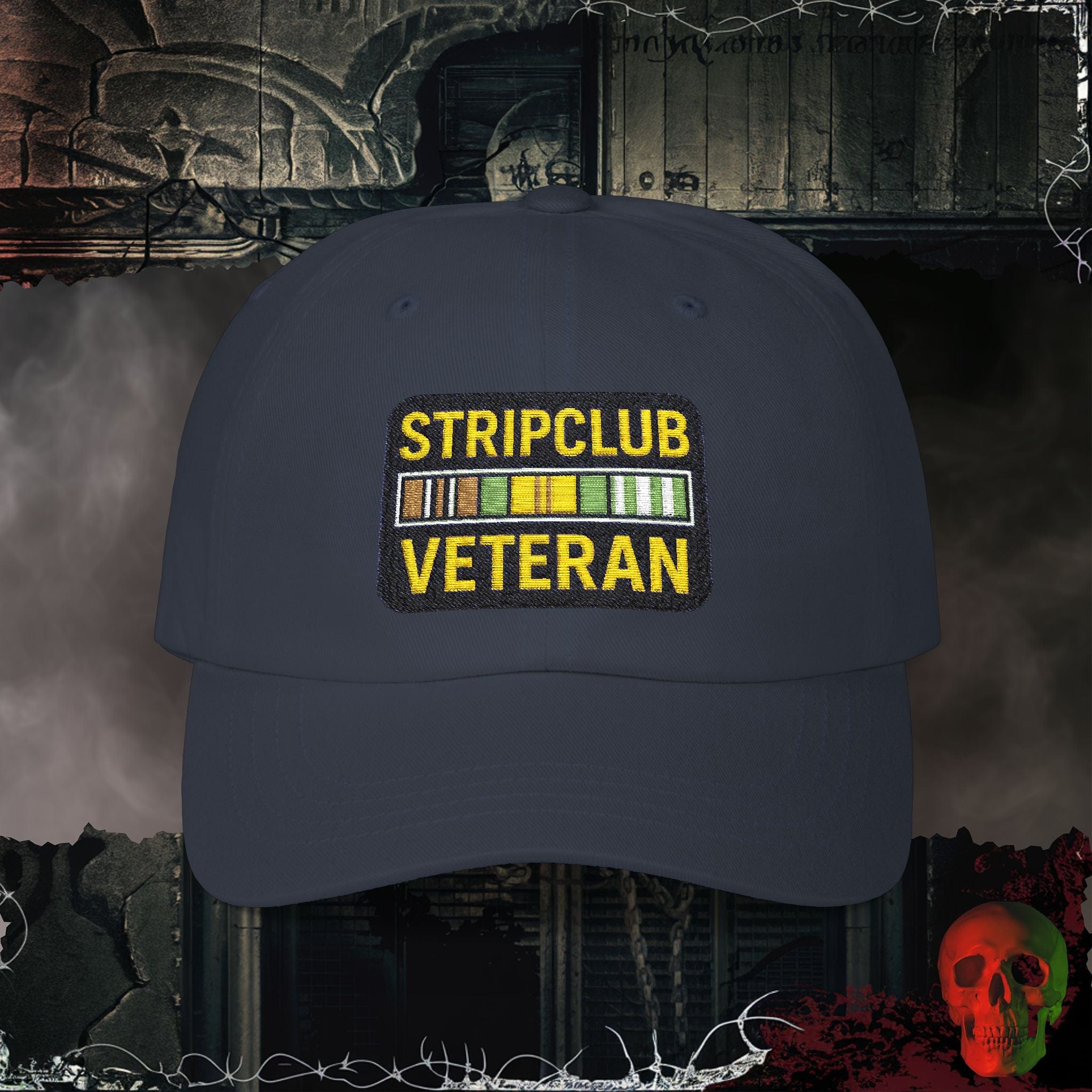 Hats Navy / One size Stripclub Veteran  Embroidered Hat