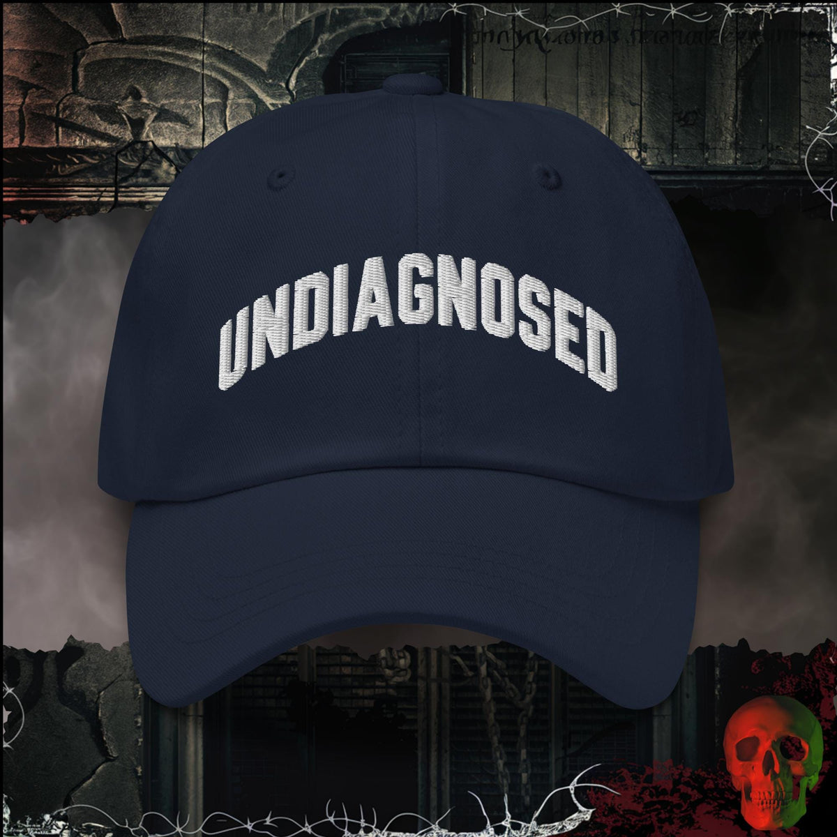 Hats Navy / One size Undiagnosed Embroidered Hat | Rebel Ink Designs