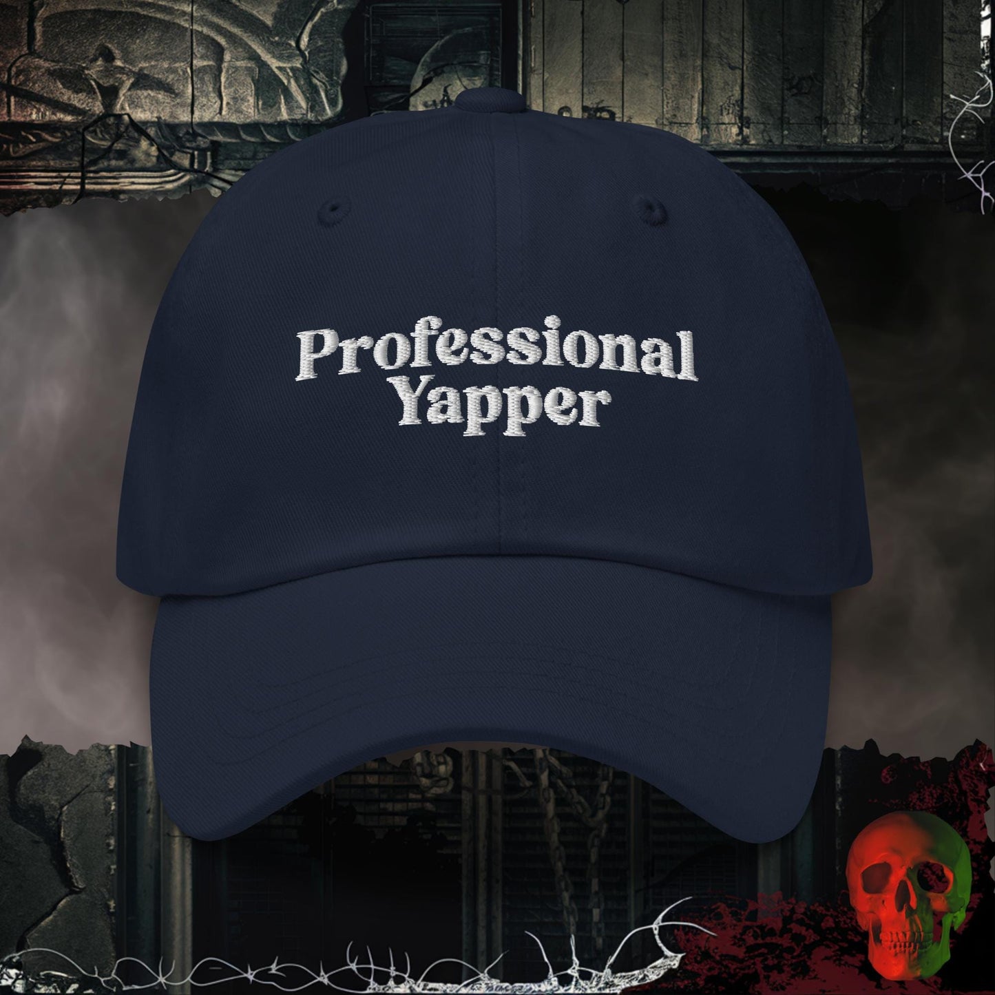 Hats Navy Professional Yapper Embroidered Hat