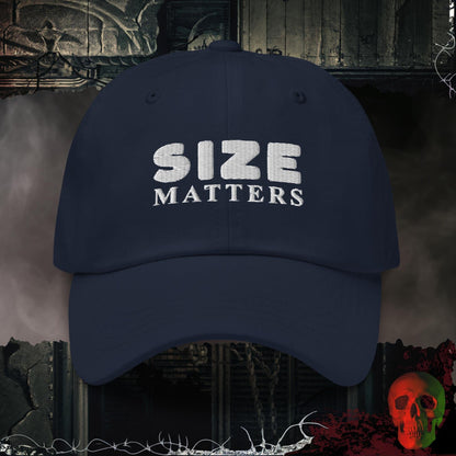 Hats Navy Size Matters Embroidered Hat