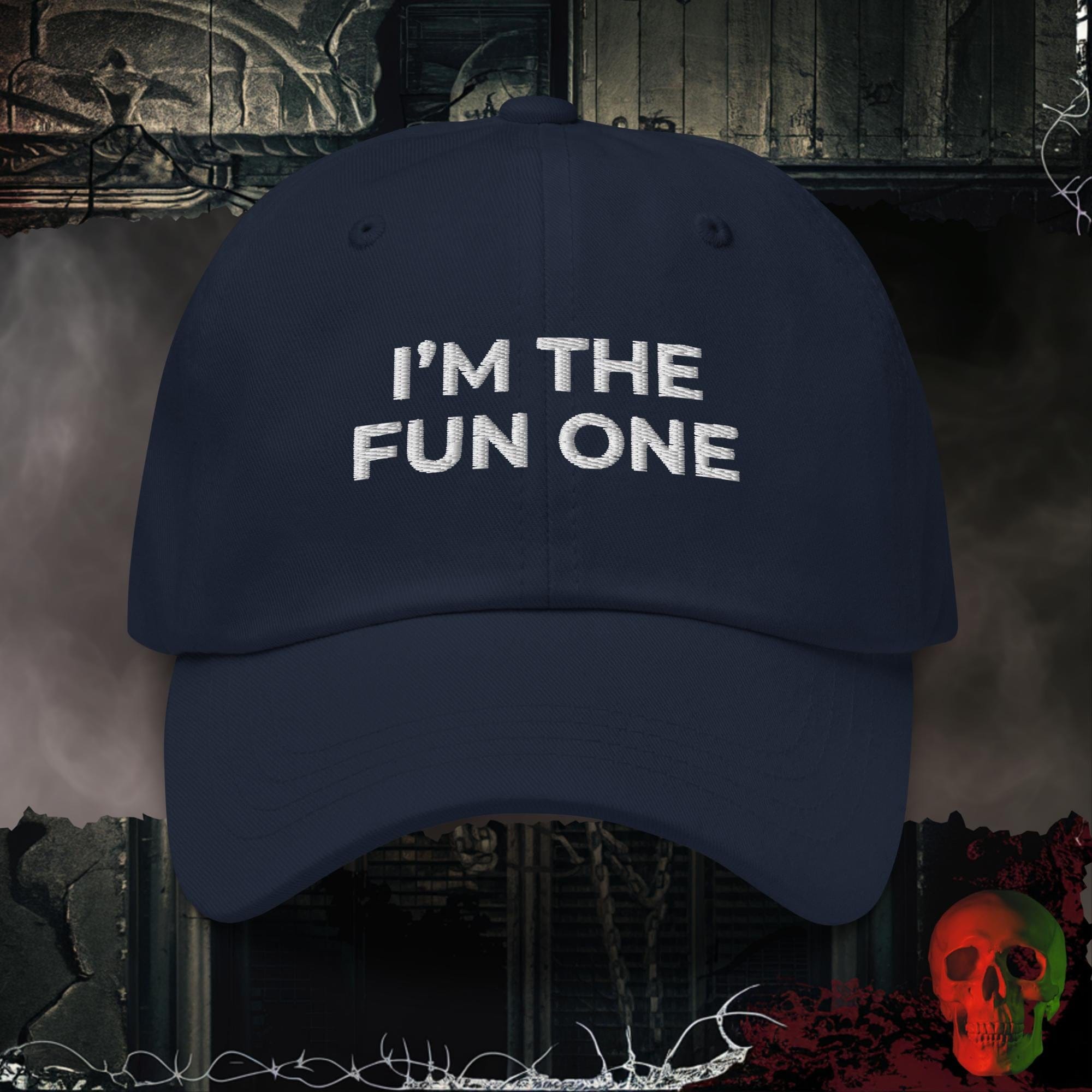 Hats Navy The Fun One Embroidered Hat