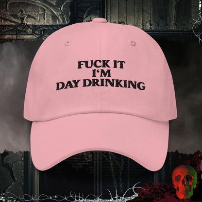 Hats Pink F@ck It, I am Day Drinking Embroidered Hat