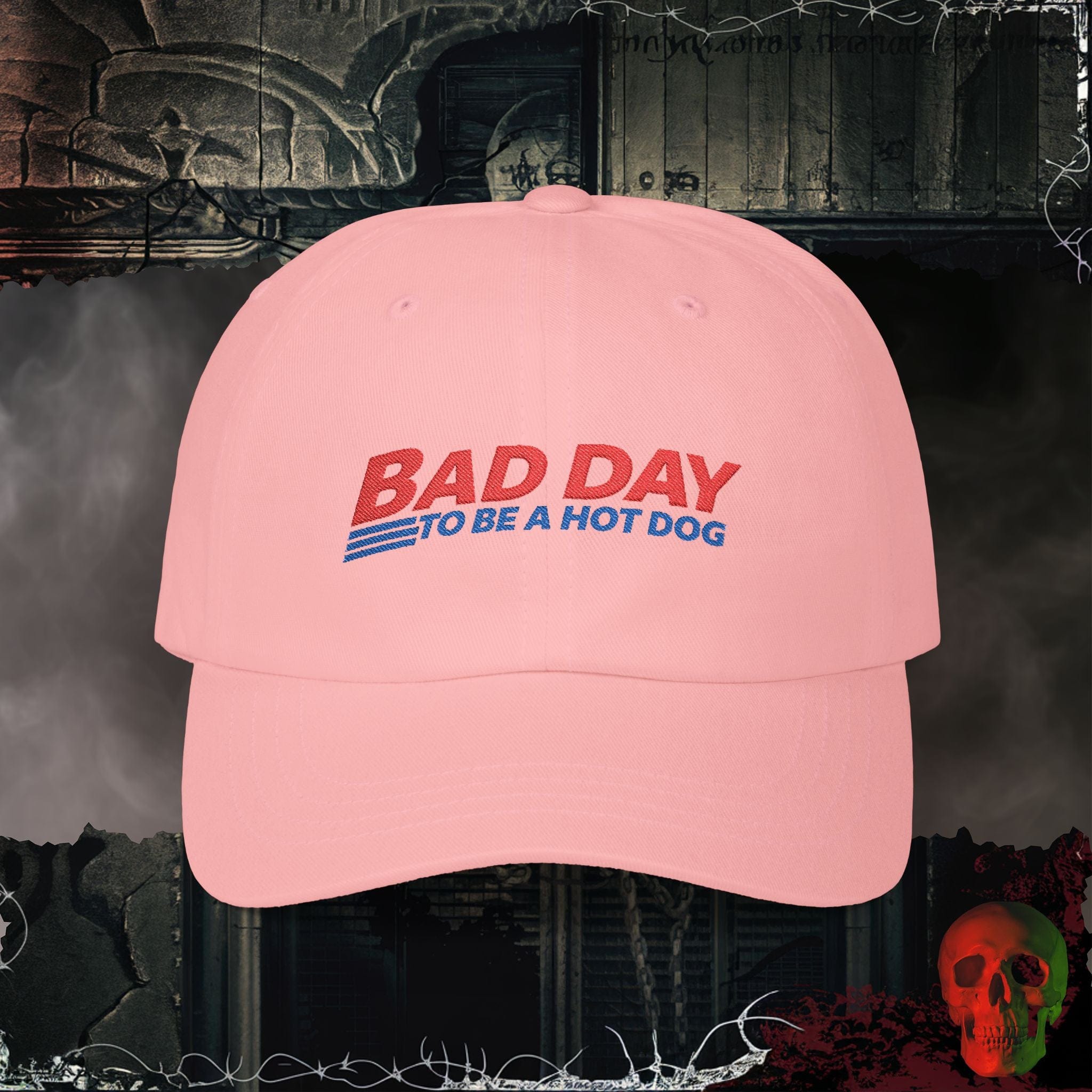 Hats Pink / One size Bad Day to be a Hotdog Embroidered Hat