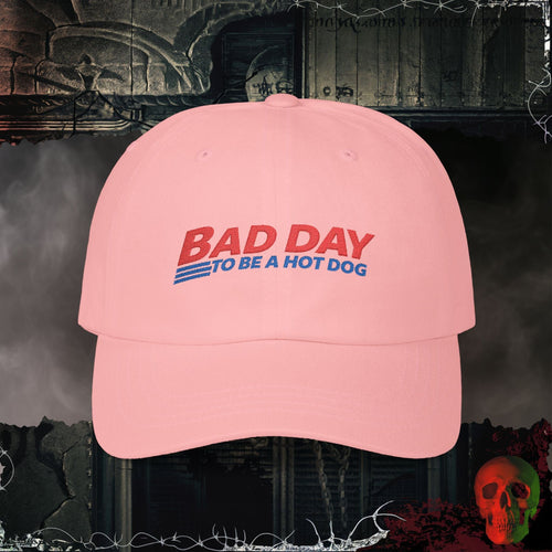 Hats Pink / One size Bad Day to be a Hotdog Embroidered Hat